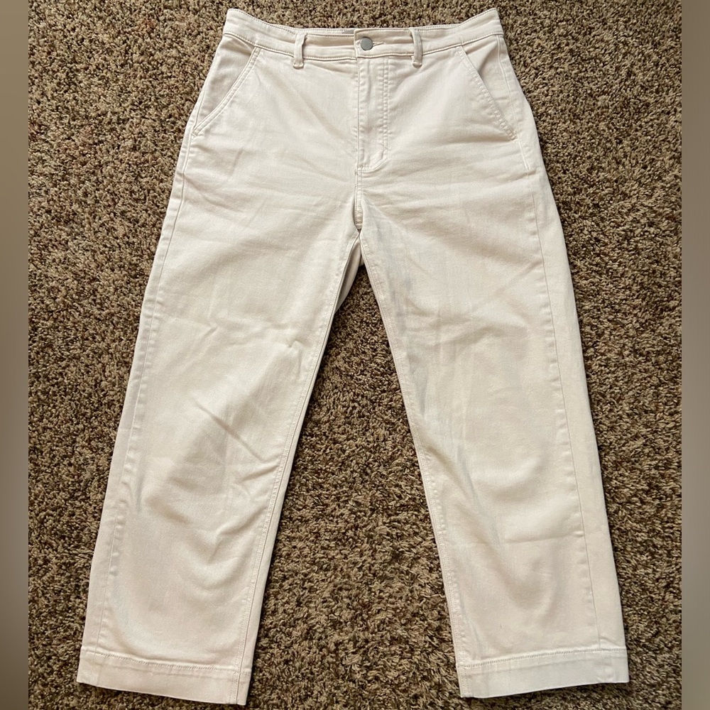 Everlane The Straight Leg Crop in Sandstone